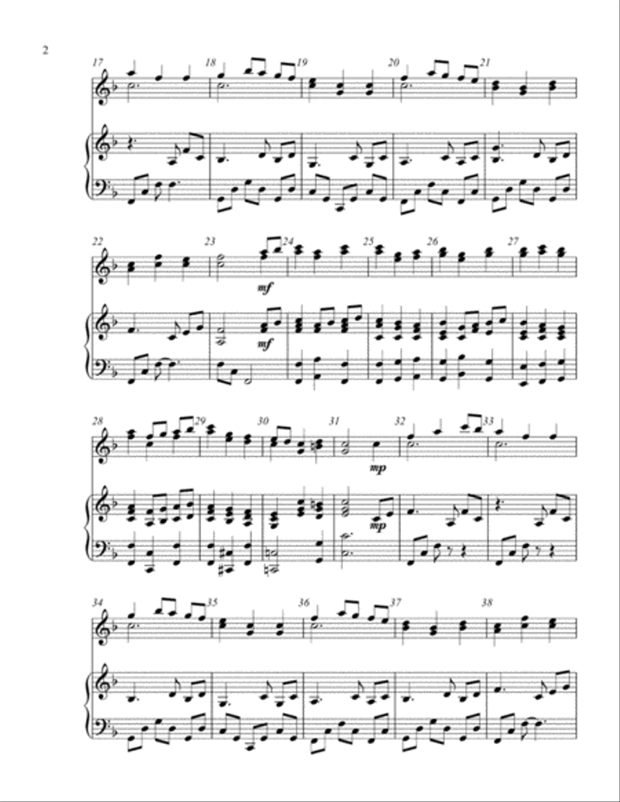Let All Things Now Living (2 octave handbells & piano accompaniment) 2-Octaves scores gallery preview page 3