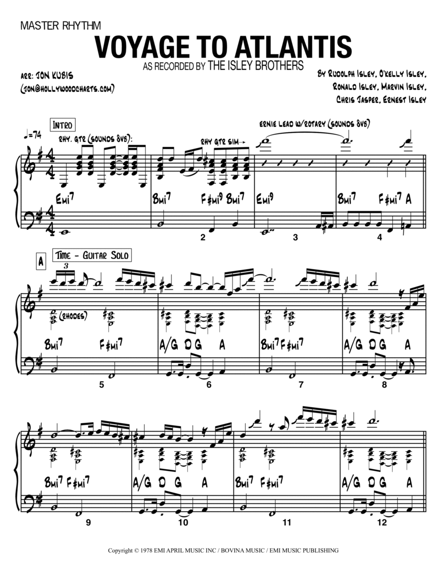 Voyage To Atlantis Voice scores gallery preview page 1