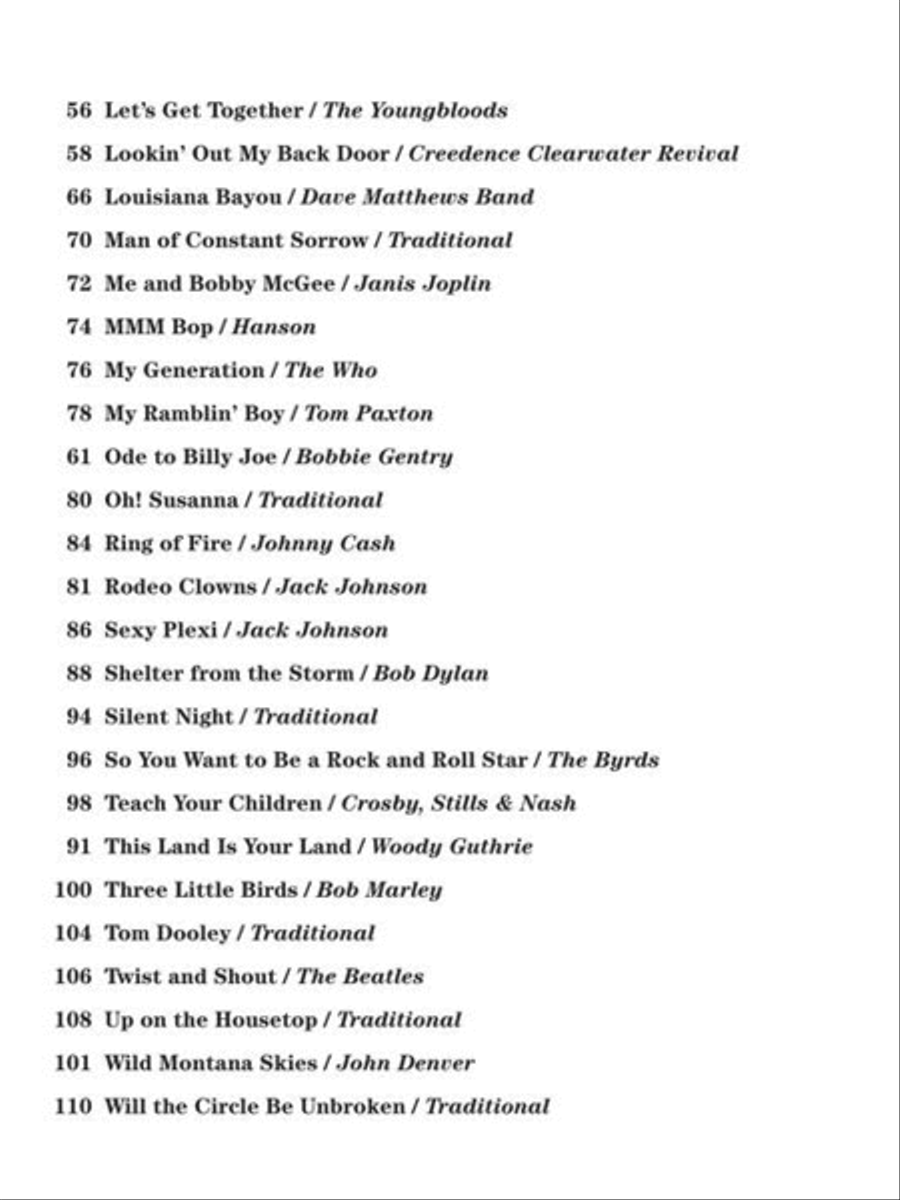 The 4 Chord Songbook Easy Guitar scores gallery preview page 4
