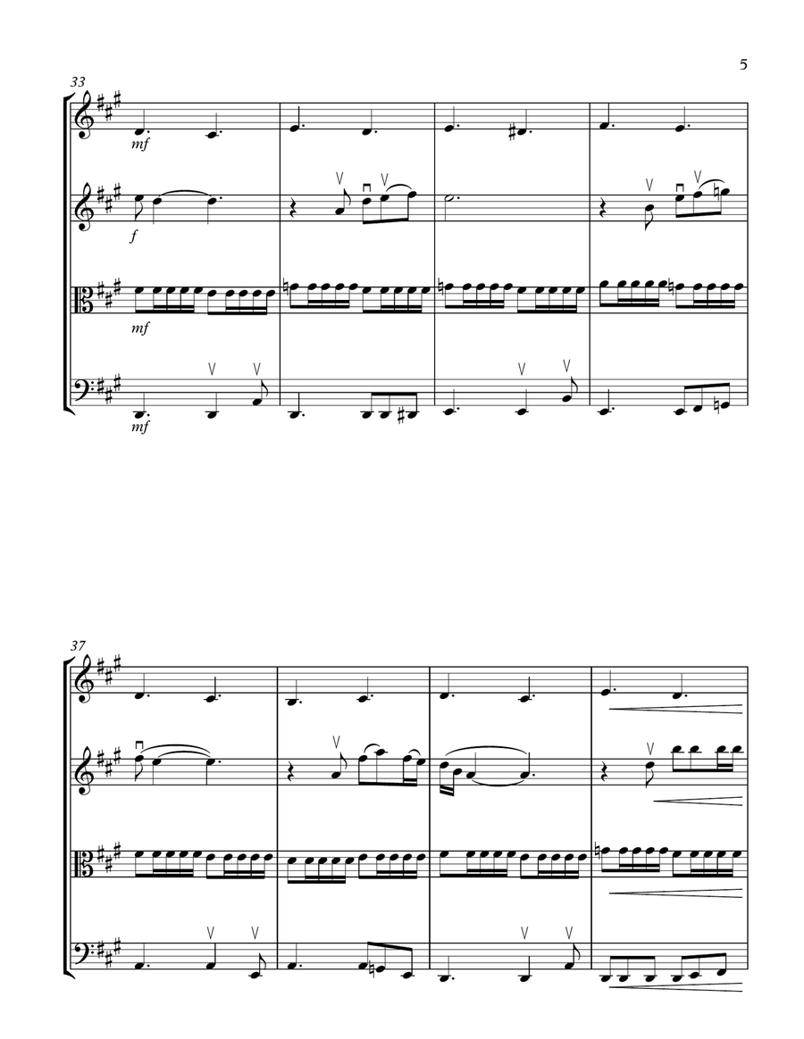 Happy Xmas (war Is Over) String Quartet scores gallery preview page 5