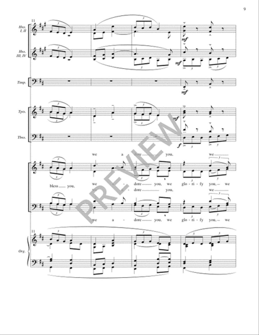 Mass for the City (Full Score) 4-Part scores gallery preview page 10