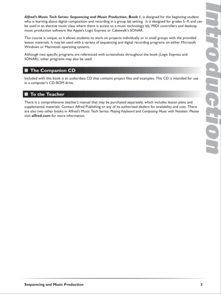 Alfred's MusicTech, Book 1 Book and CD scores gallery preview page 3
