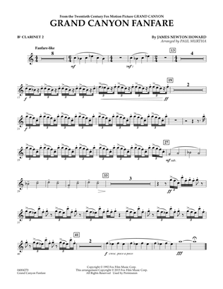 Grand Canyon Fanfare - Bb Clarinet 2