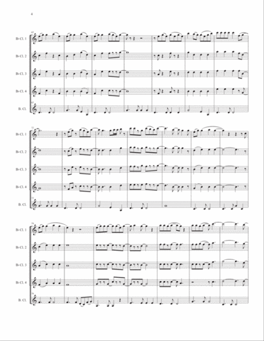 Her Town Too Clarinet Quintet scores gallery preview page 6