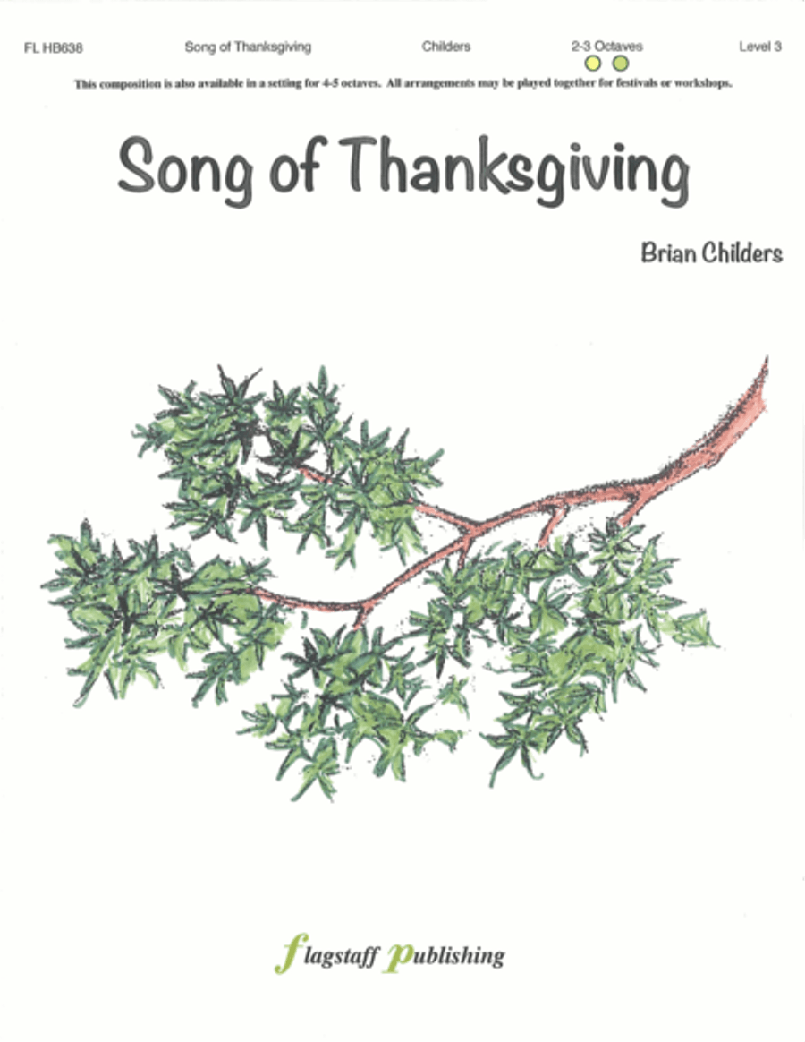 Song of Thanksgiving 3-Octaves scores gallery preview page 1