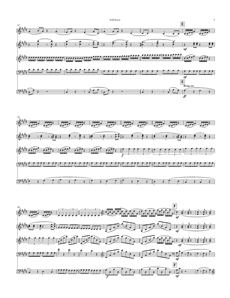 Cerebral Cortex, for mallet quintet Marimba - Digital Sheet Music page 5
