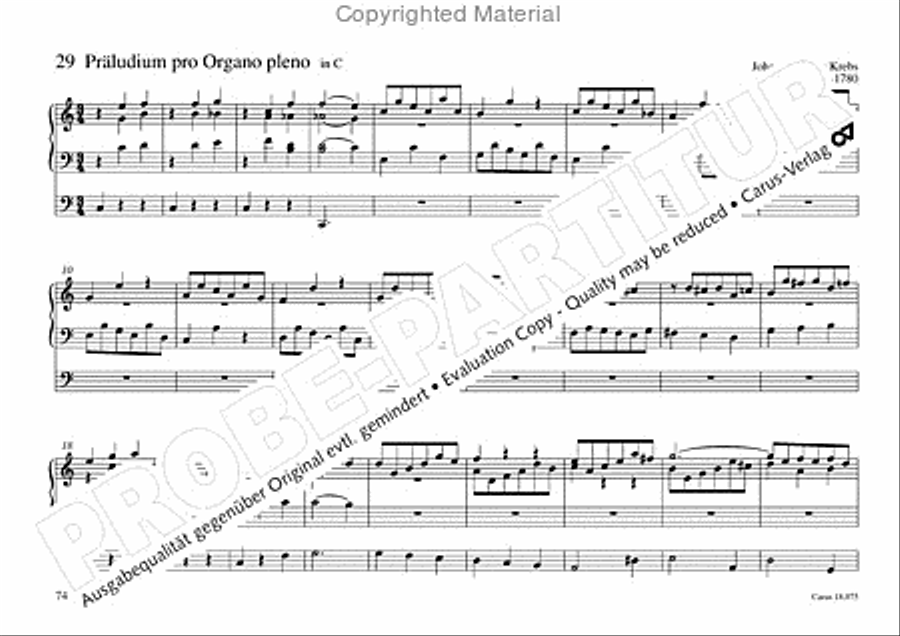 Freiburger Orgelbuch: Stammteil Organ Solo scores gallery preview page 75