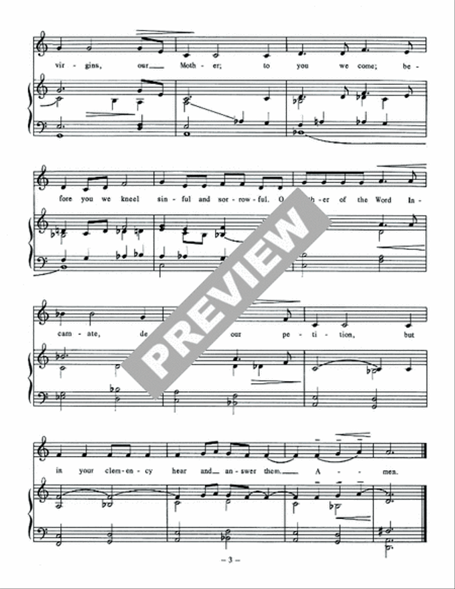 The Memorare Choir scores gallery preview page 4
