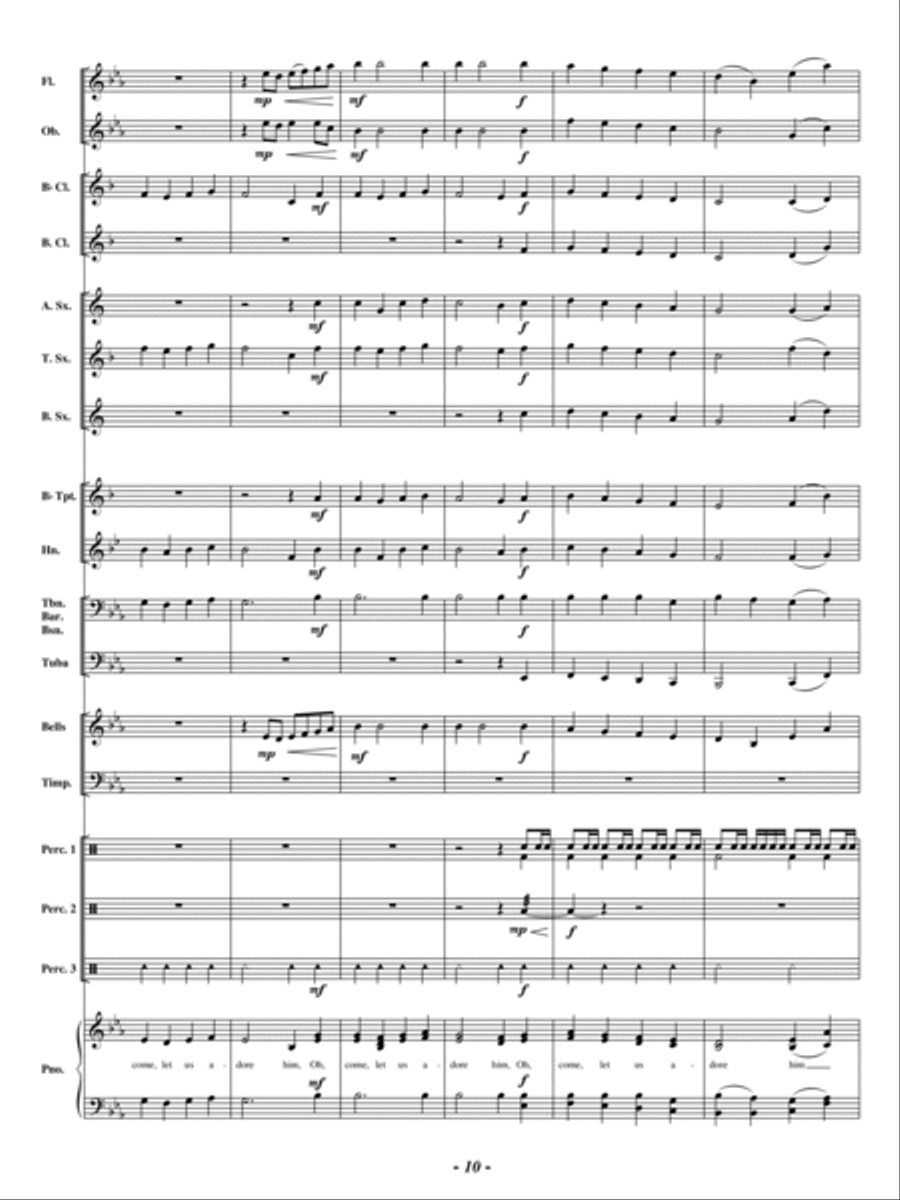 Joyful and Triumphant Concert Band scores gallery preview page 9