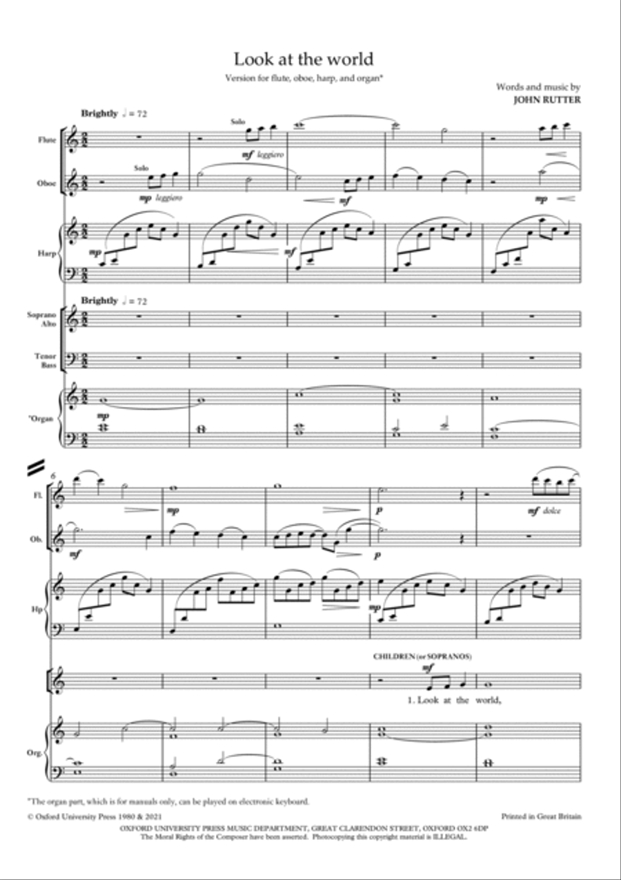 Look at the world Look at the world 4-Part scores gallery preview page 2