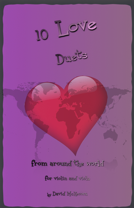 Book cover for 10 Love Duets for Violin and Viola