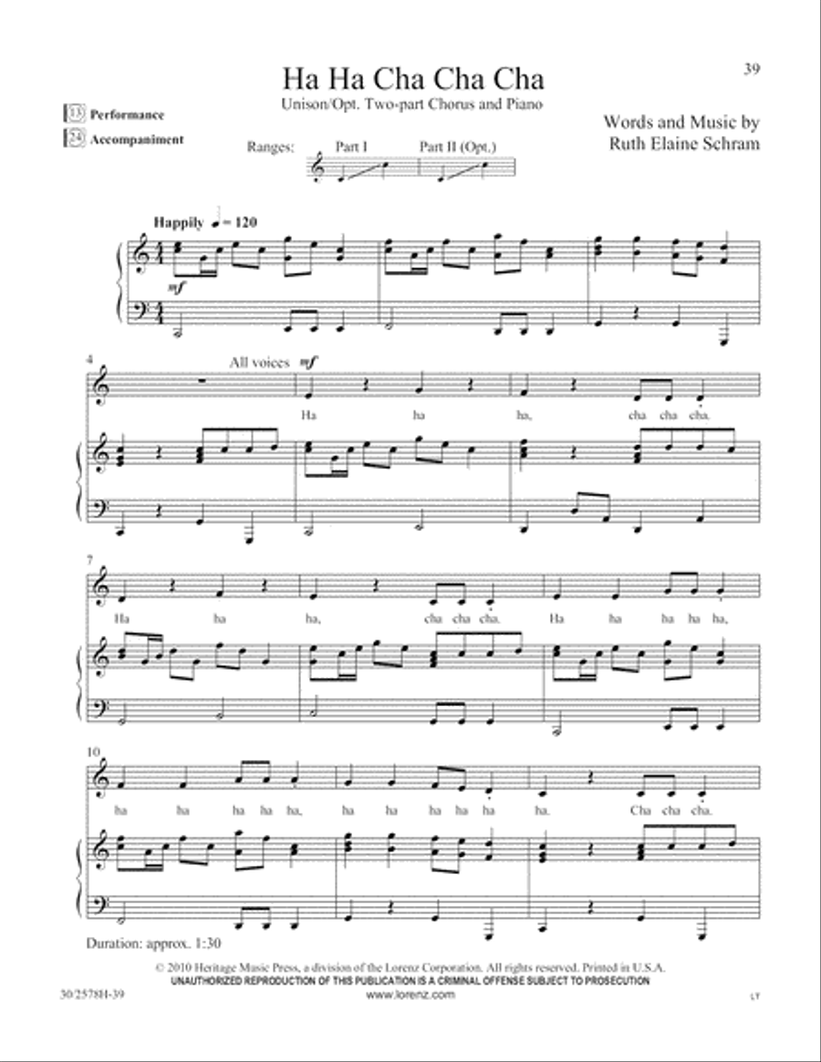 The World of Rhythm Unison Choir scores gallery preview page 40