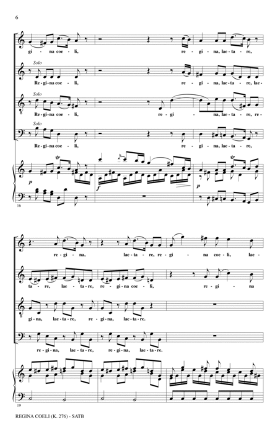 Regina Coeli KV276 Regina Coeli KV276 4-Part scores gallery preview page 4