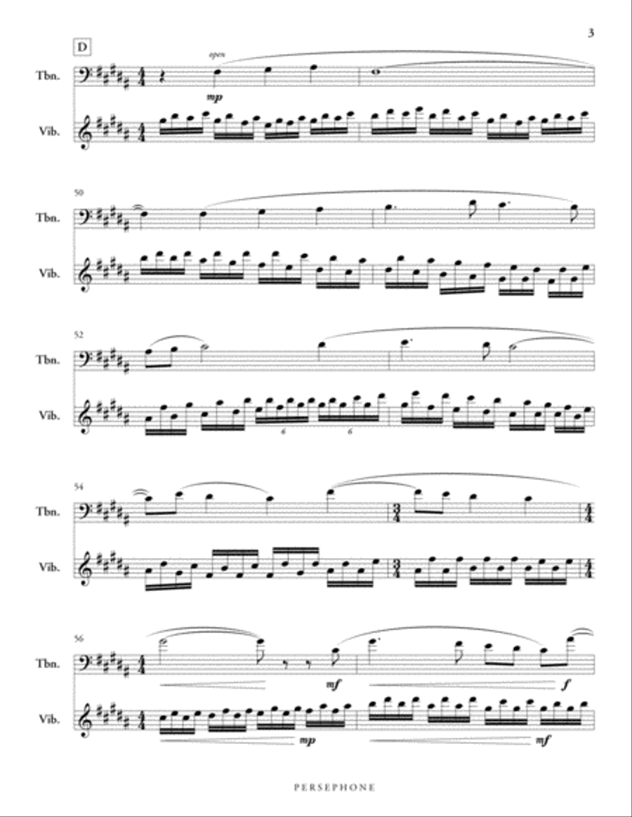 Persephone Trombone scores gallery preview page 4