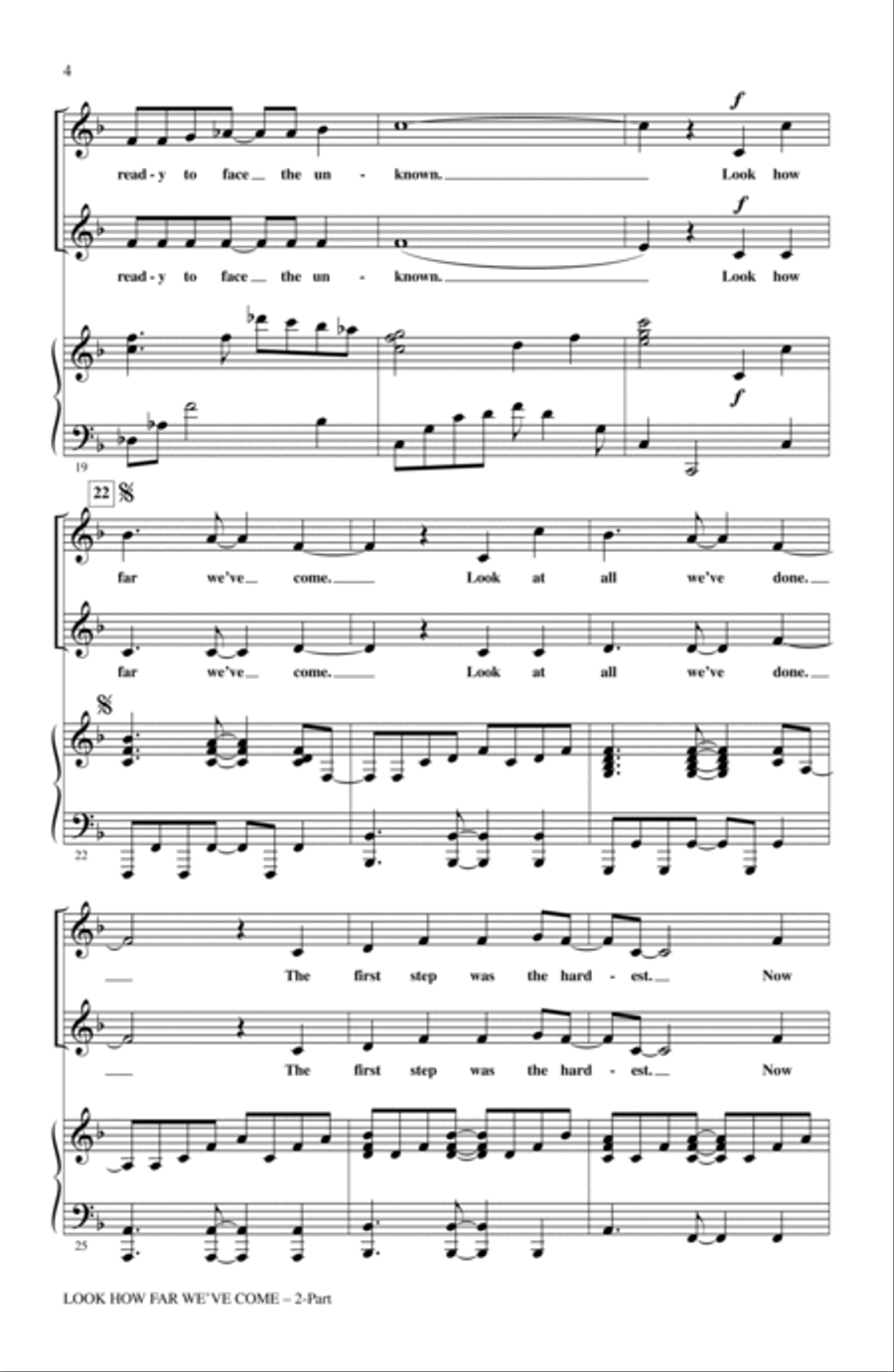 Look How Far We've Come 2-Part scores gallery preview page 3