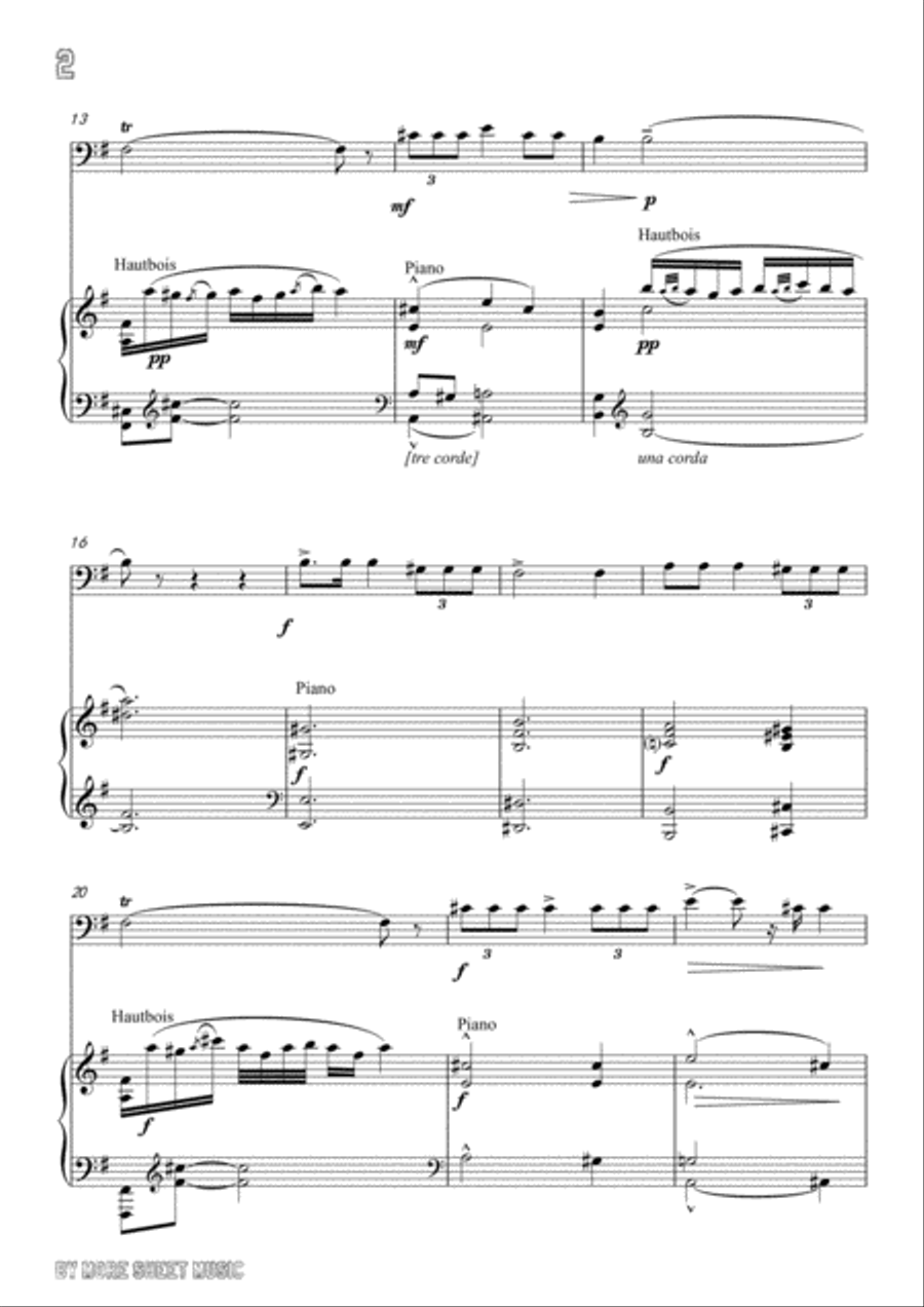 Lalo-Chant breton, for Cello and Piano Piano scores gallery preview page 4