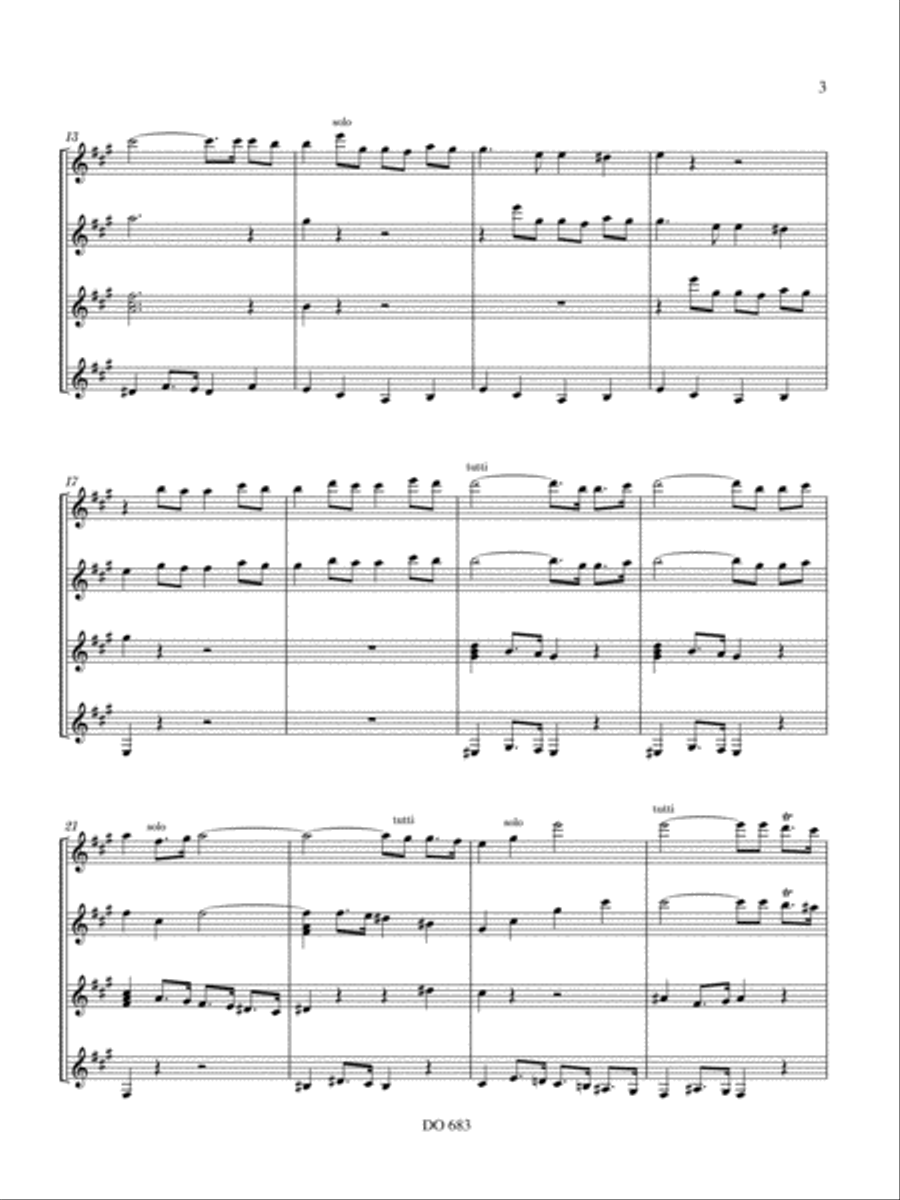 Concerto grosso, opus 6 no 1 Guitar Ensemble scores gallery preview page 3