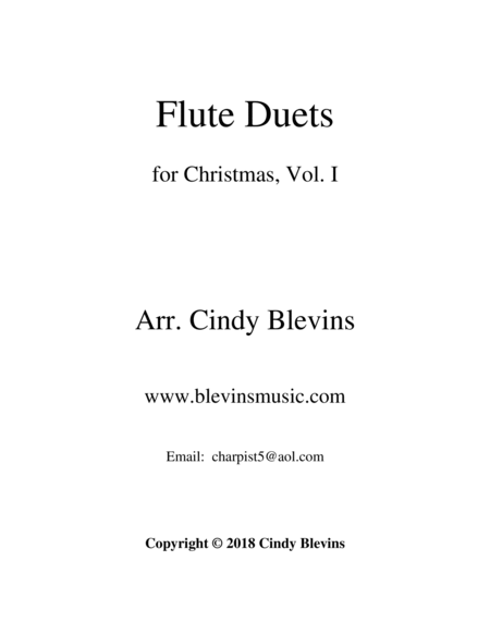 Flute Duets for Christmas, Vol. I image number null