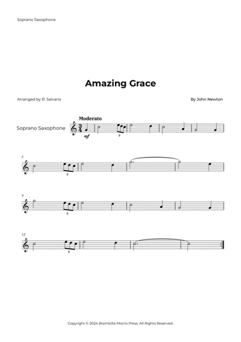 Amazing Grace - Saxophone Quartet image number null