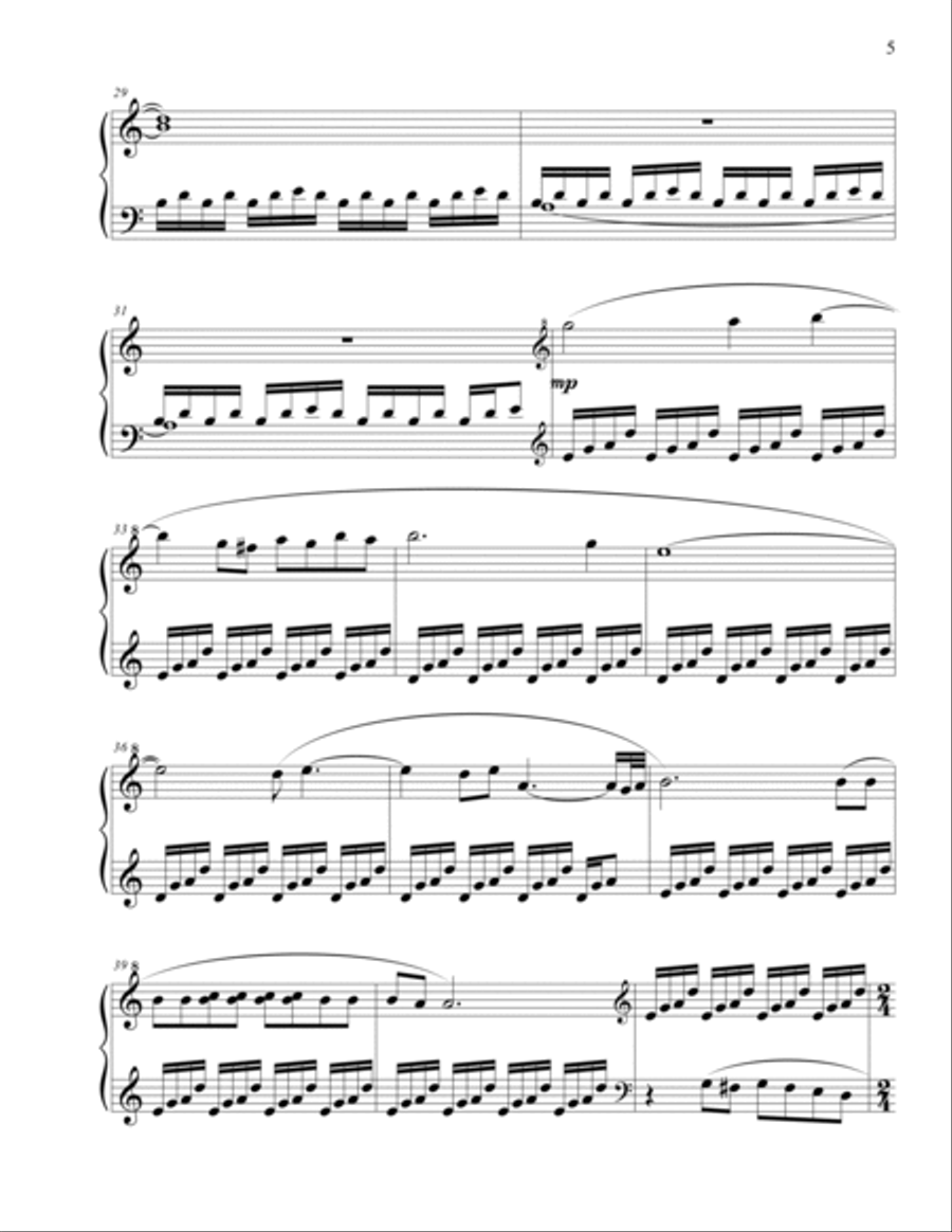 Hidden Paradise: A Triptych for Solo Piano Piano Solo scores gallery preview page 6