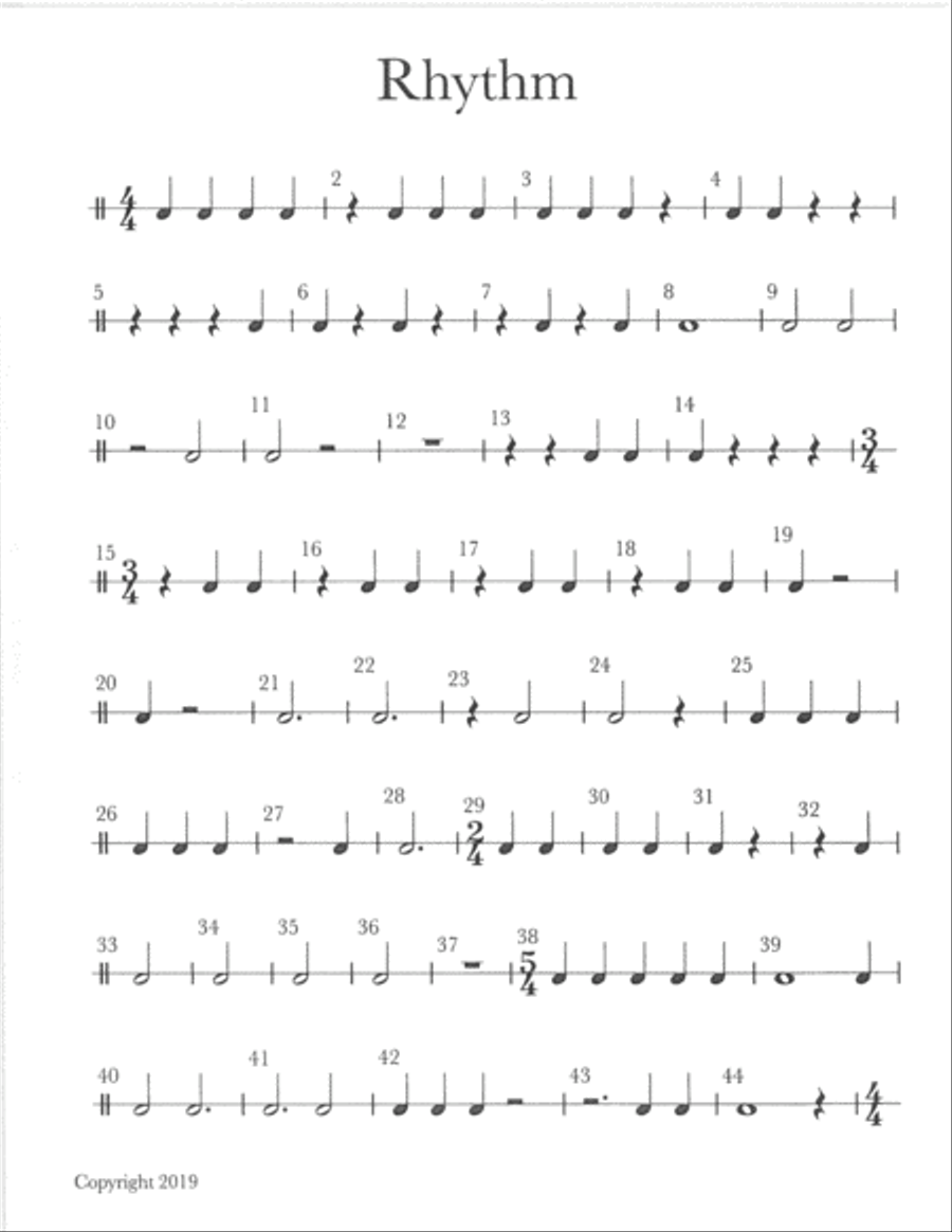 RHYTHM For All Instruments (Audio On YouTube) Full Orchestra scores gallery preview page 3