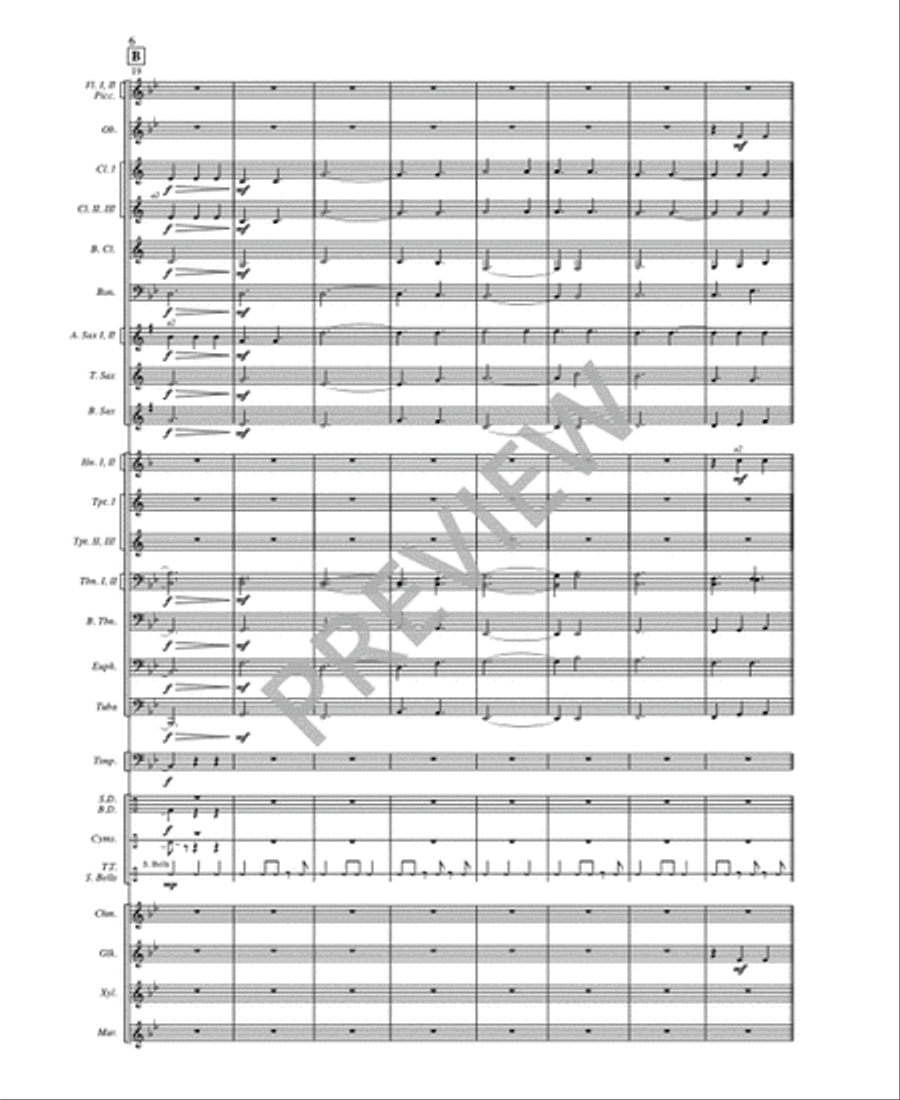 Raise - Full Score and Parts Set of Parts scores gallery preview page 8