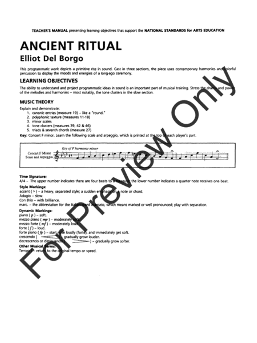 Ancient Ritual Ancient Ritual Concert Band scores gallery preview page 3
