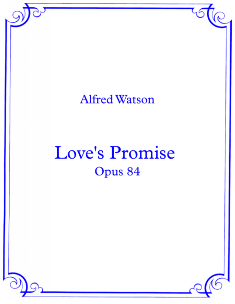Love's Promise Opus 84 Piano Solo scores gallery preview page 1