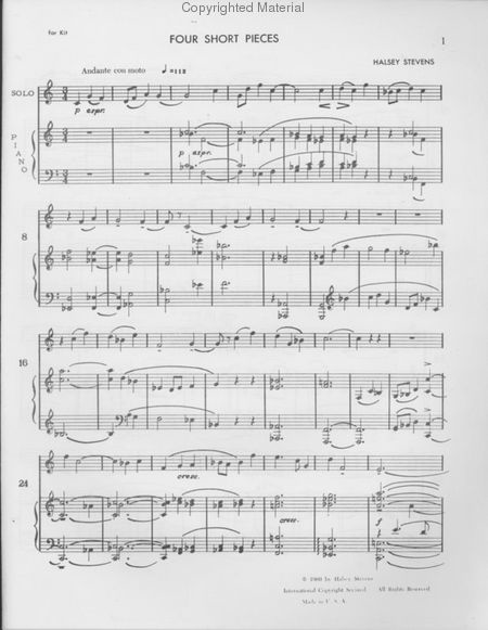 Four Short Pieces for Horn & Piano