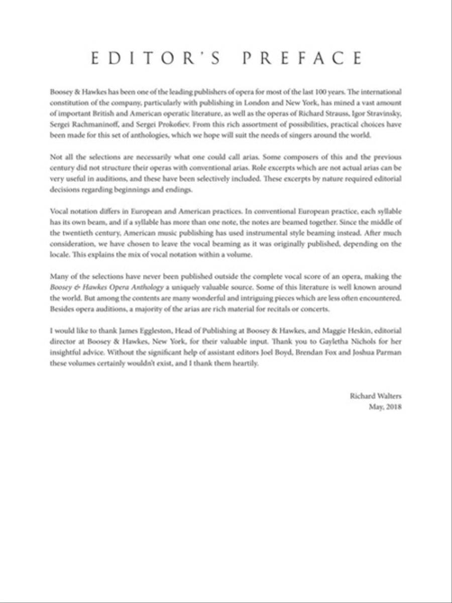 Boosey & Hawkes Opera Anthology - Mezzo-Soprano Mezzo-Soprano Voice scores gallery preview page 2