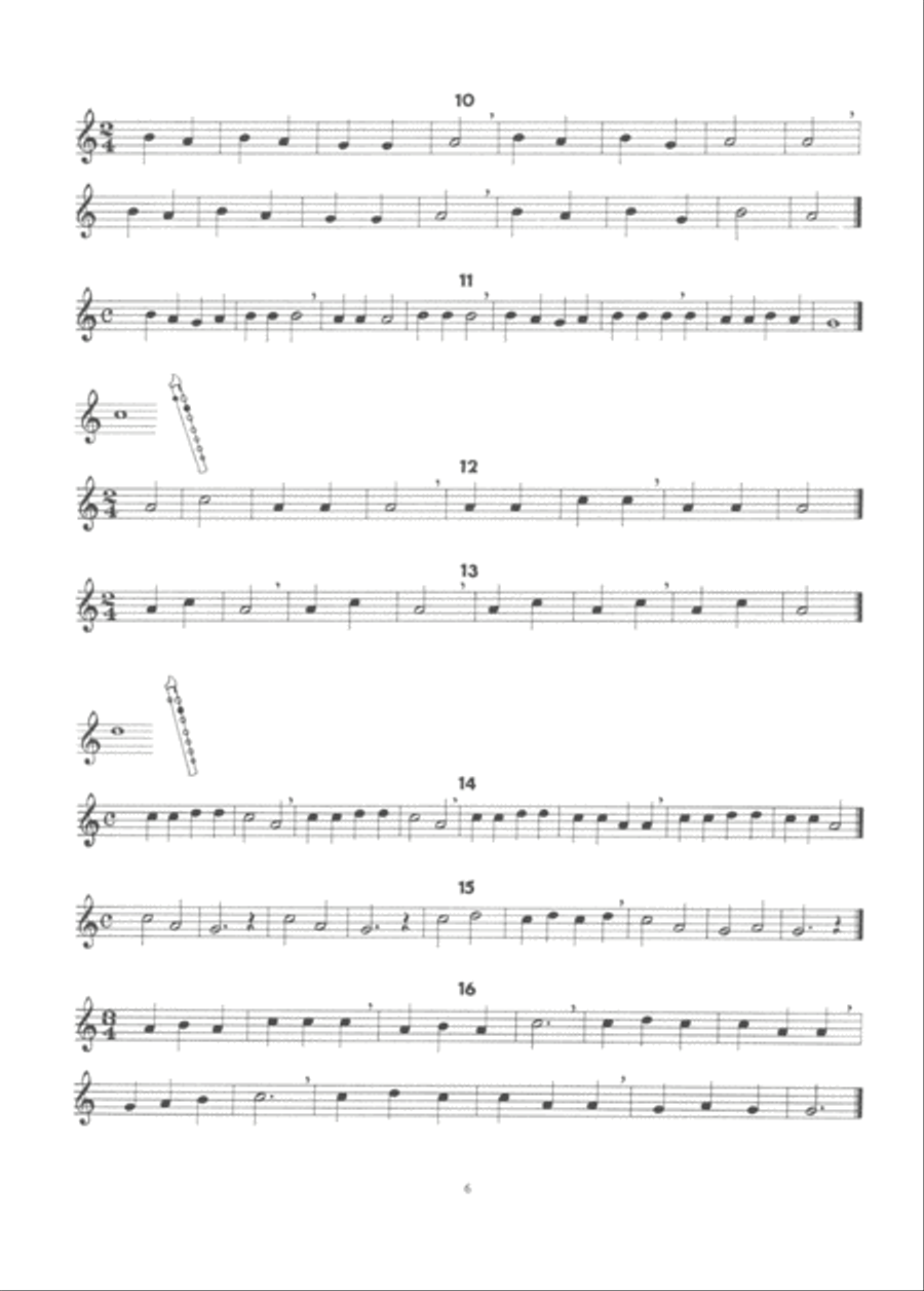 Hava N'Chalela (A Method for the Recorder Based On Israel Folk Melodies) Recorder scores gallery preview page 3