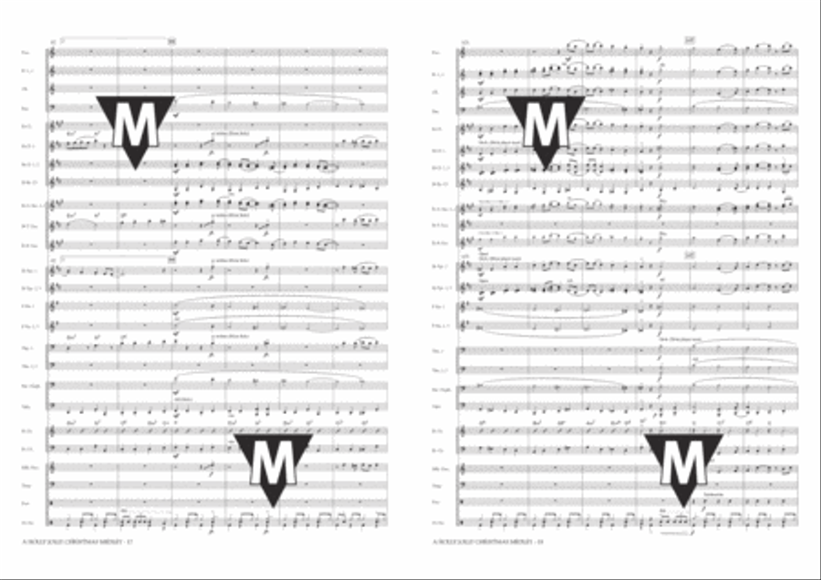 A Holly Jolly Christmas Medley Concert Band scores gallery preview page 10