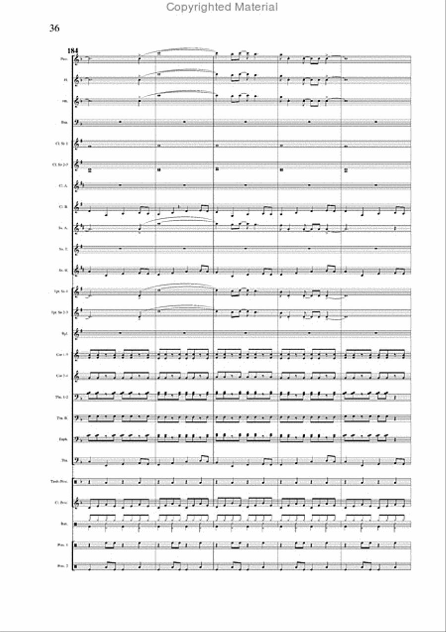 Salvador Medley Concert Band scores gallery preview page 24