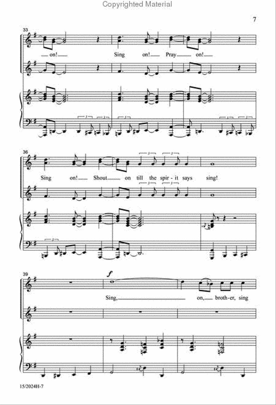 I'm Gonna Sing SSA scores gallery preview page 6