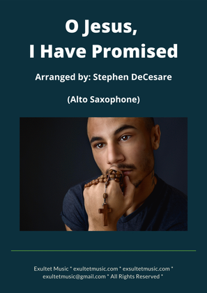 Book cover for O Jesus, I Have Promised (Alto Saxophone and Piano)
