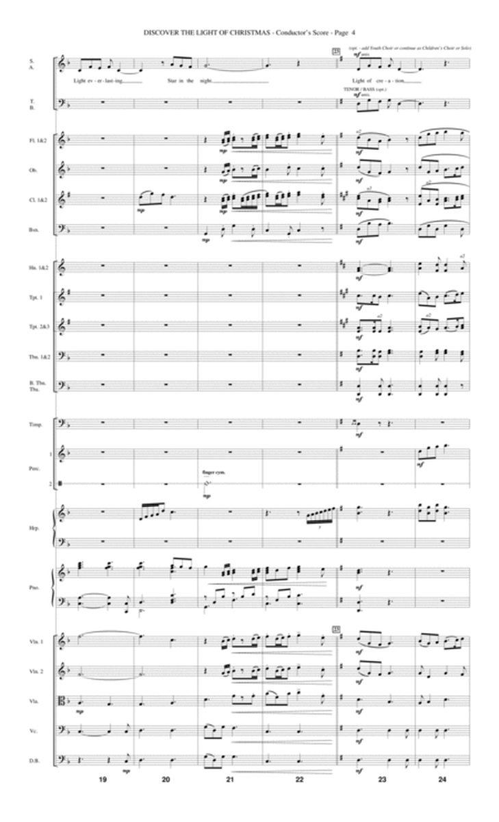 Discover The Light Of Christmas - Score