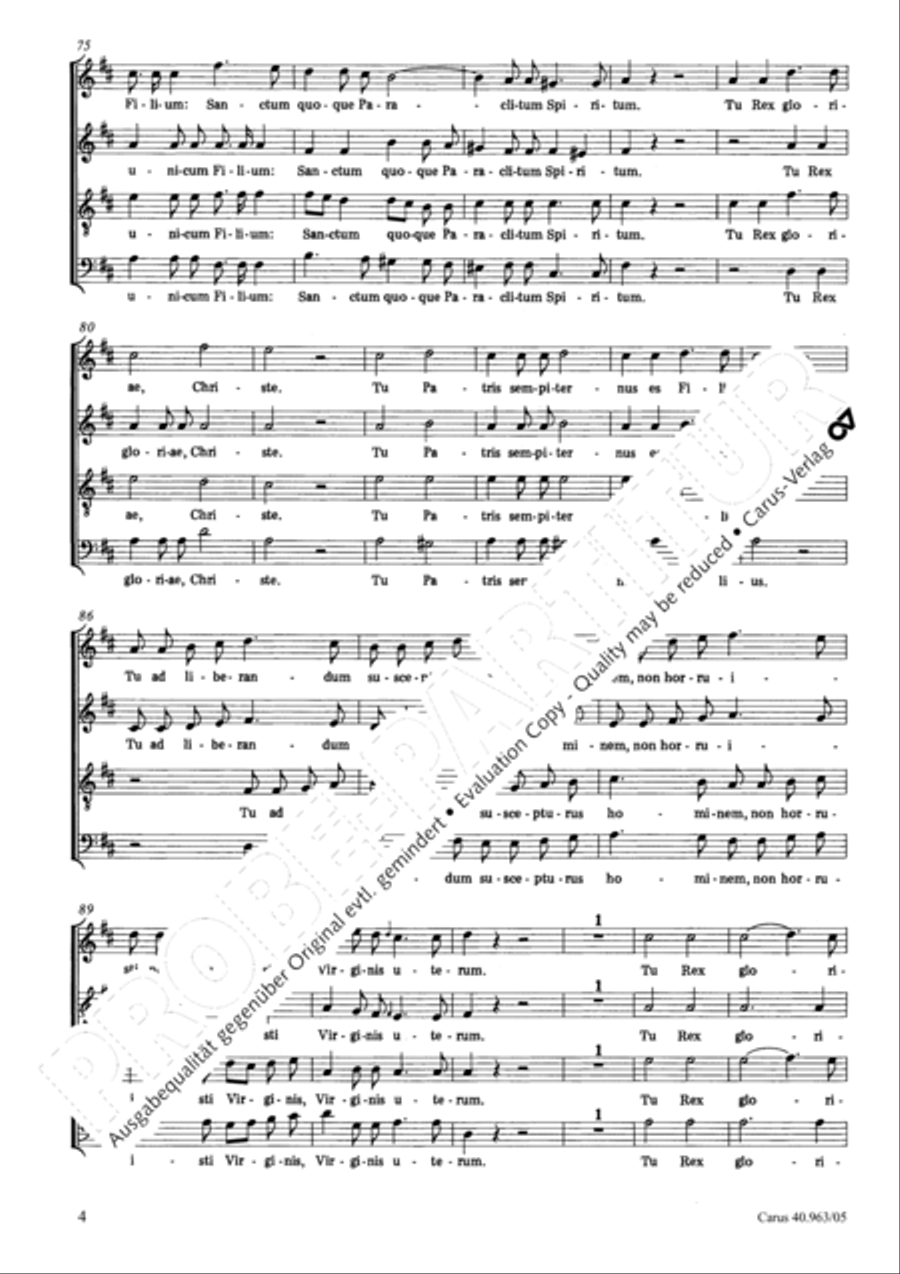 Te Deum SSAATB scores gallery preview page 5