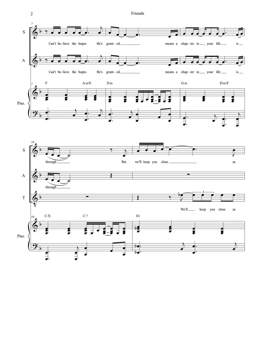 Friends 4-Part scores gallery preview page 2
