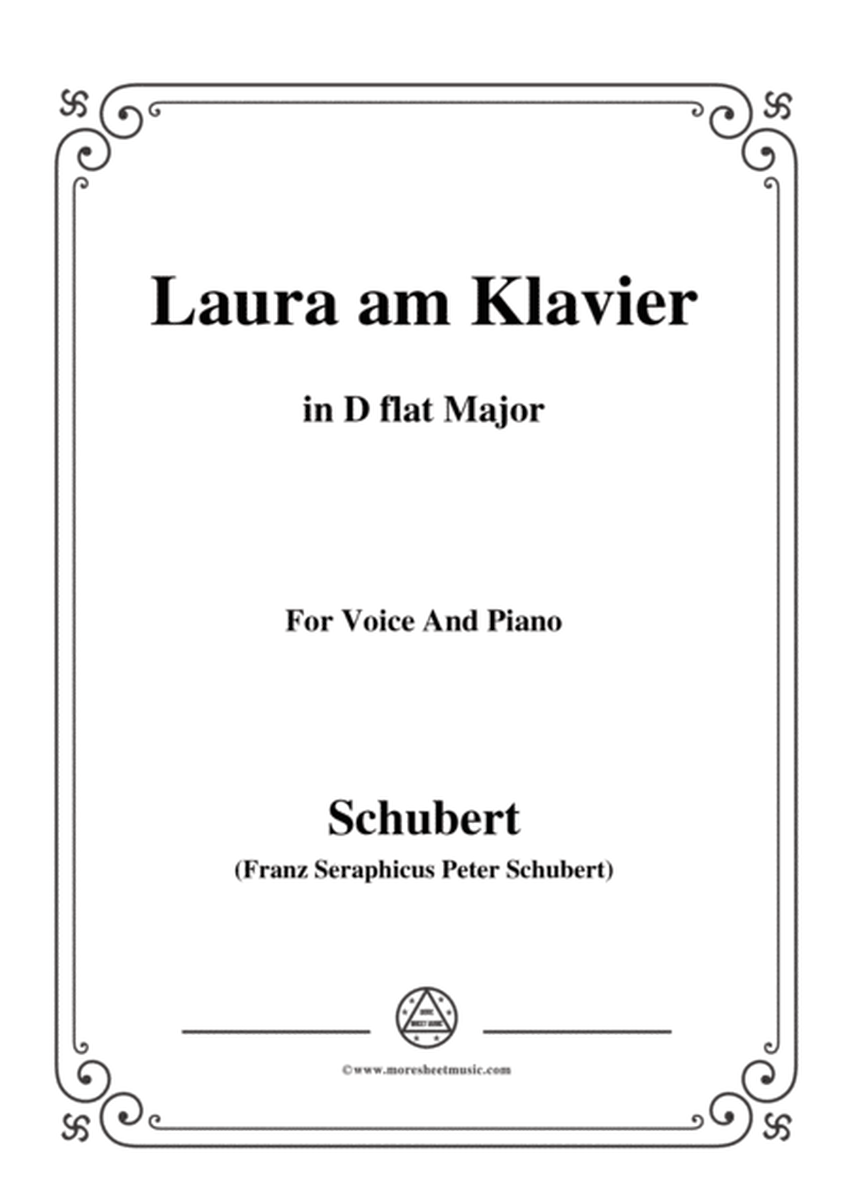 Schubert-Laura am Klavier(Laura at the Piano),1st version,D.388,in D flat Major,for Voice&Piano image number null