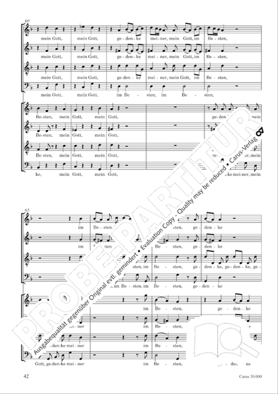J.L. Bach: The complete motets Choir scores gallery preview page 49