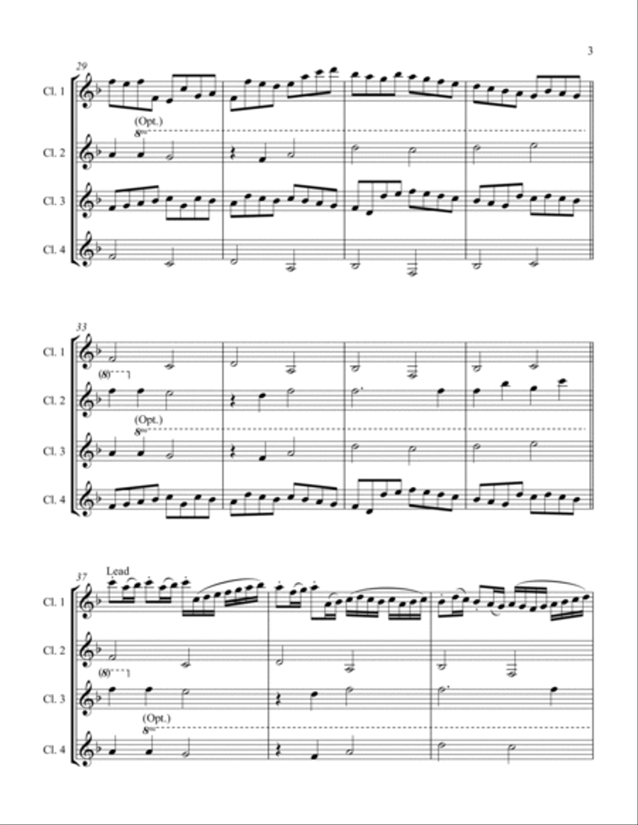 Canon in D Woodwind Ensemble scores gallery preview page 3
