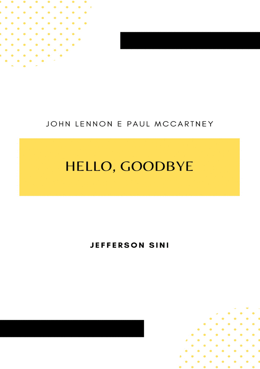 Hello, Goodbye Piano scores gallery preview page 1