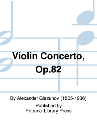 Book cover for Violin Concerto, Op.82