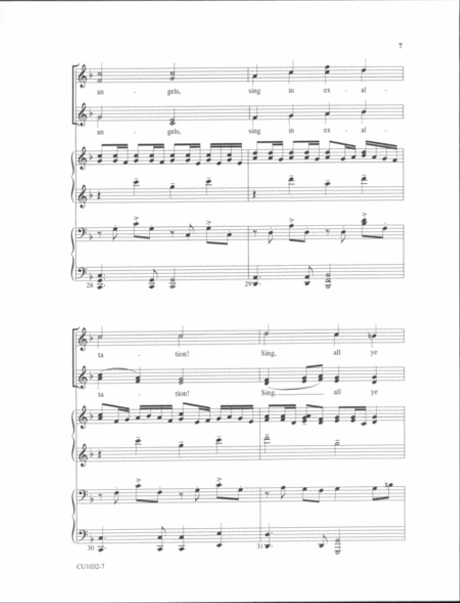 O Come, All Ye Faithful - SSAA - Forrest SSAA scores gallery preview page 6