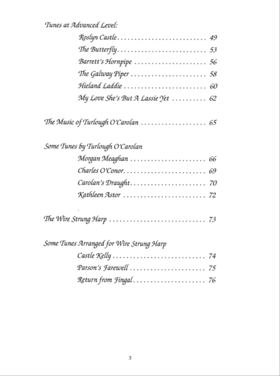 Celtic Music for Folk Harp Pedal Harp scores gallery preview page 4
