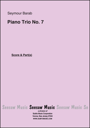 Book cover for Piano Trio No. 7
