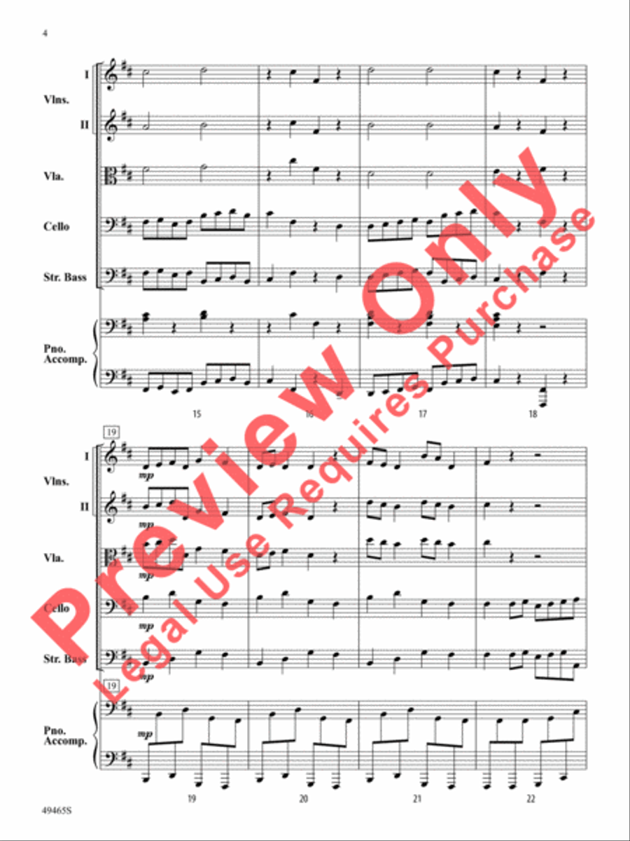Midnight Mischief String Orchestra scores gallery preview page 5