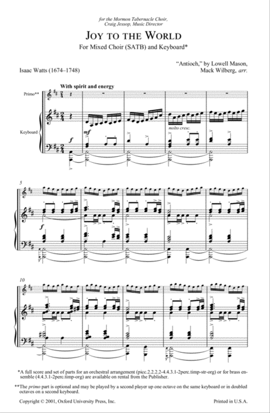 Joy to the world! Joy to the world! 4-Part scores gallery preview page 2