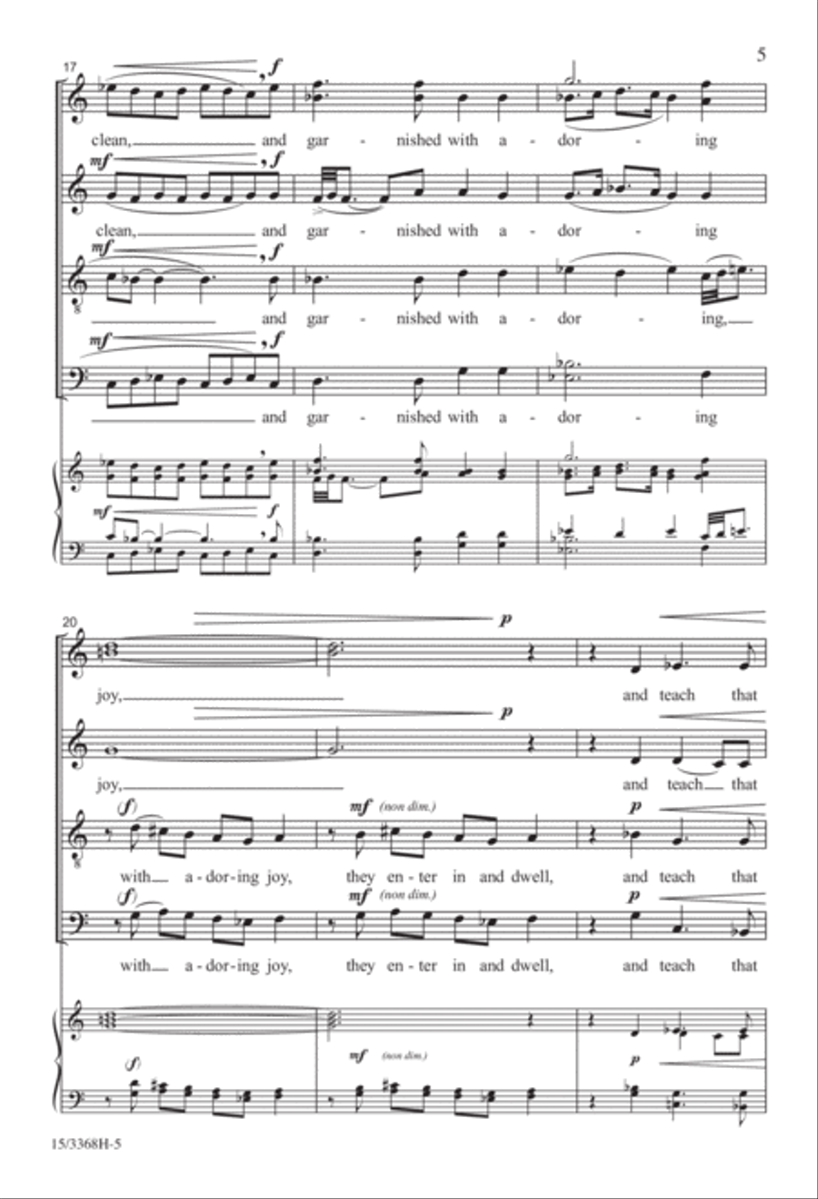 A Place Where Angels Sing 4-Part scores gallery preview page 5