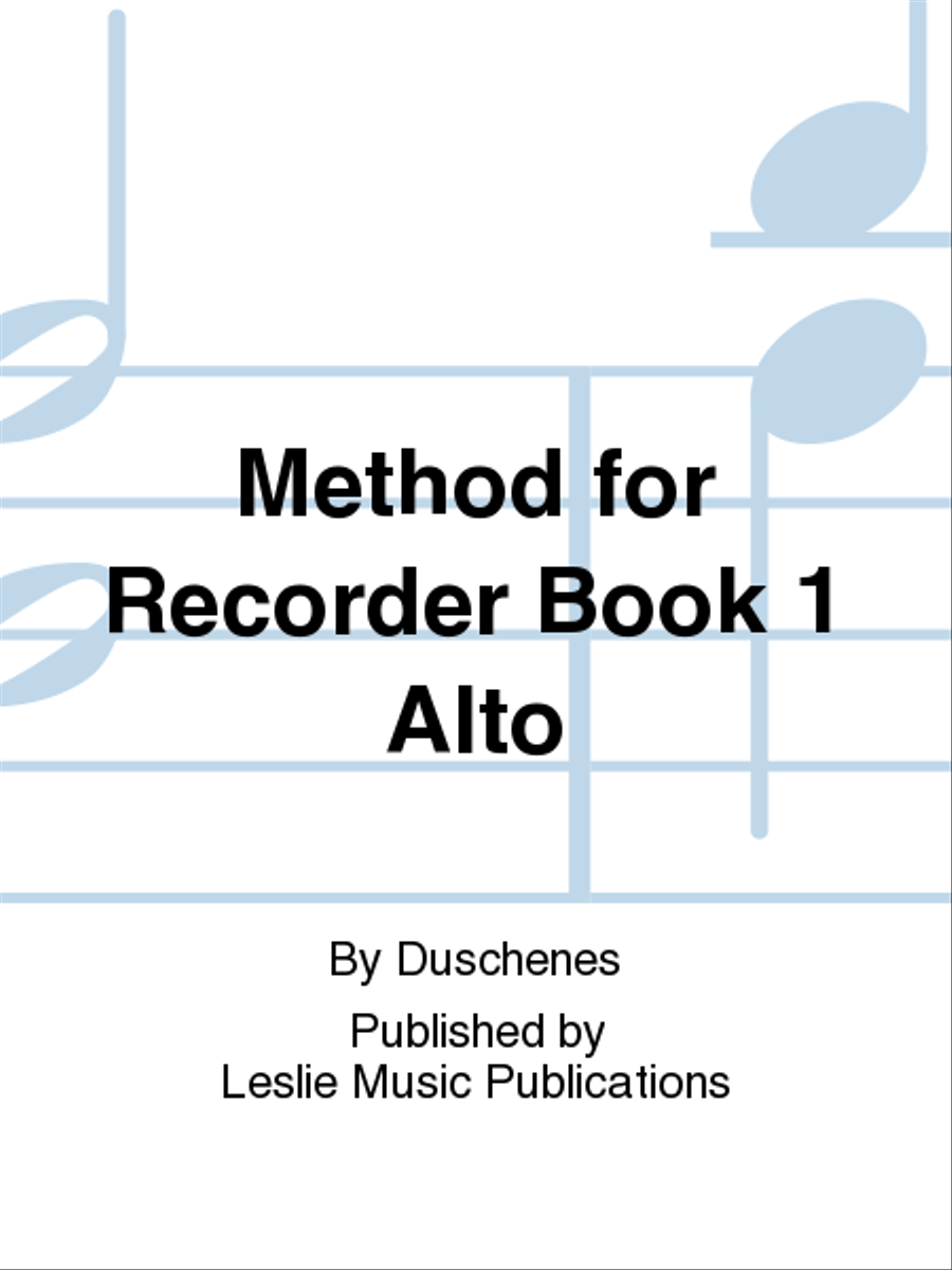 Method for the Recorder Alto Recorder scores gallery preview page 1